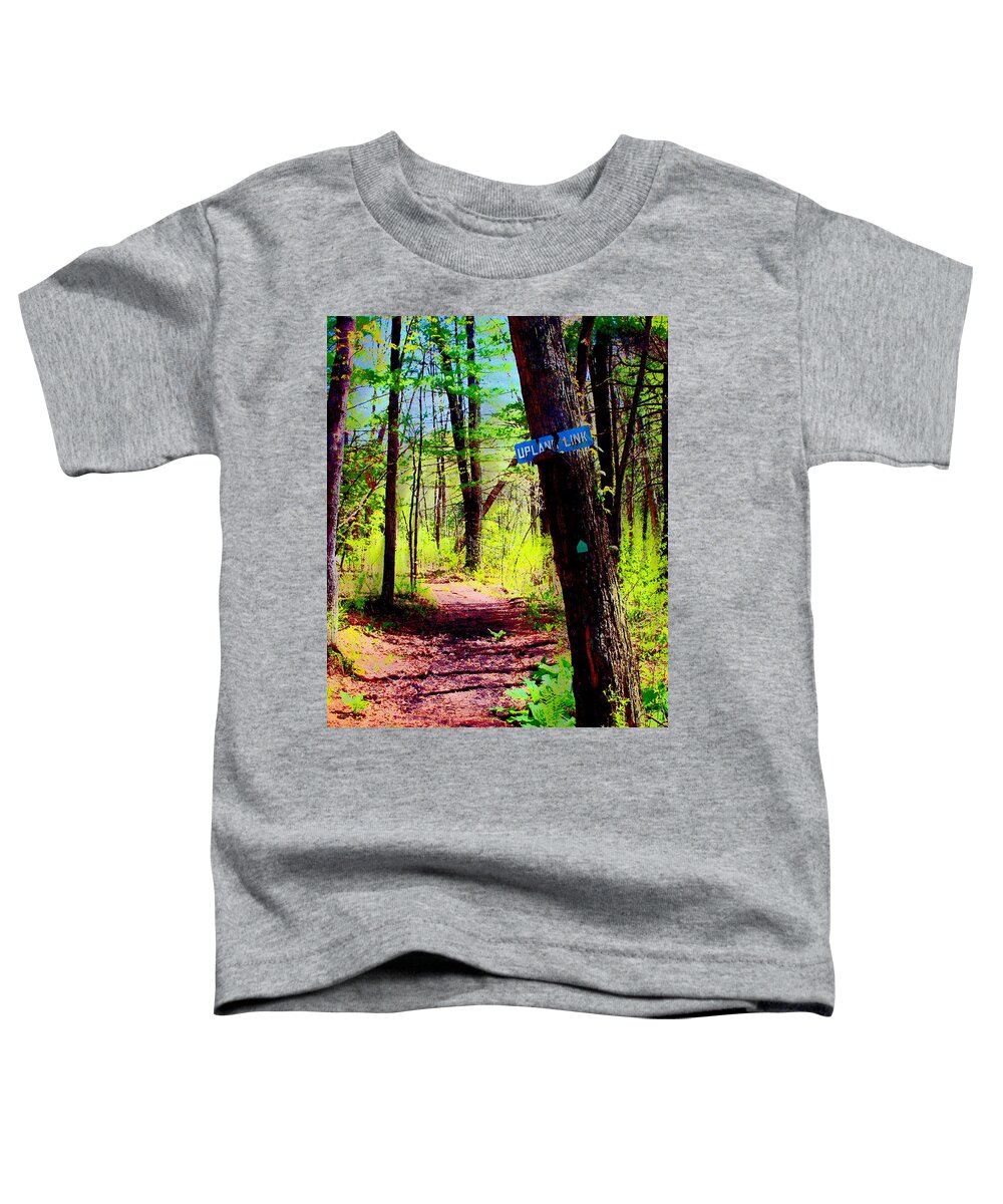 Warren Woods Toddler T-Shirt featuring the digital art Upland Link by Cliff Wilson