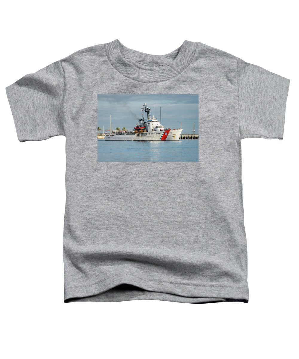 U.s Coast Guard Cutter Toddler T-Shirt featuring the photograph US Coast Guard Cutter Confidence by Bradford Martin