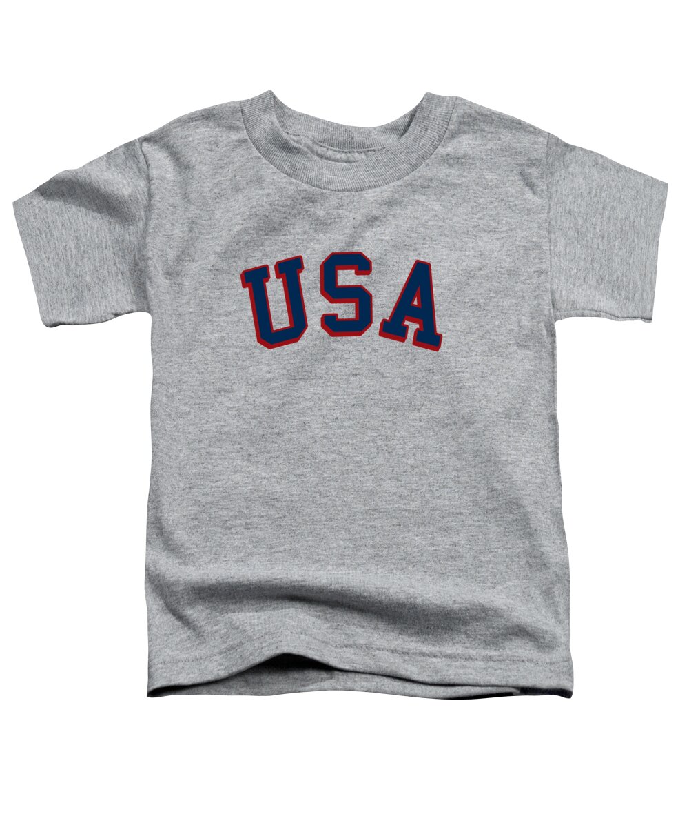 Usa Toddler T-Shirt featuring the digital art USA America 4th of July by Flippin Sweet Gear