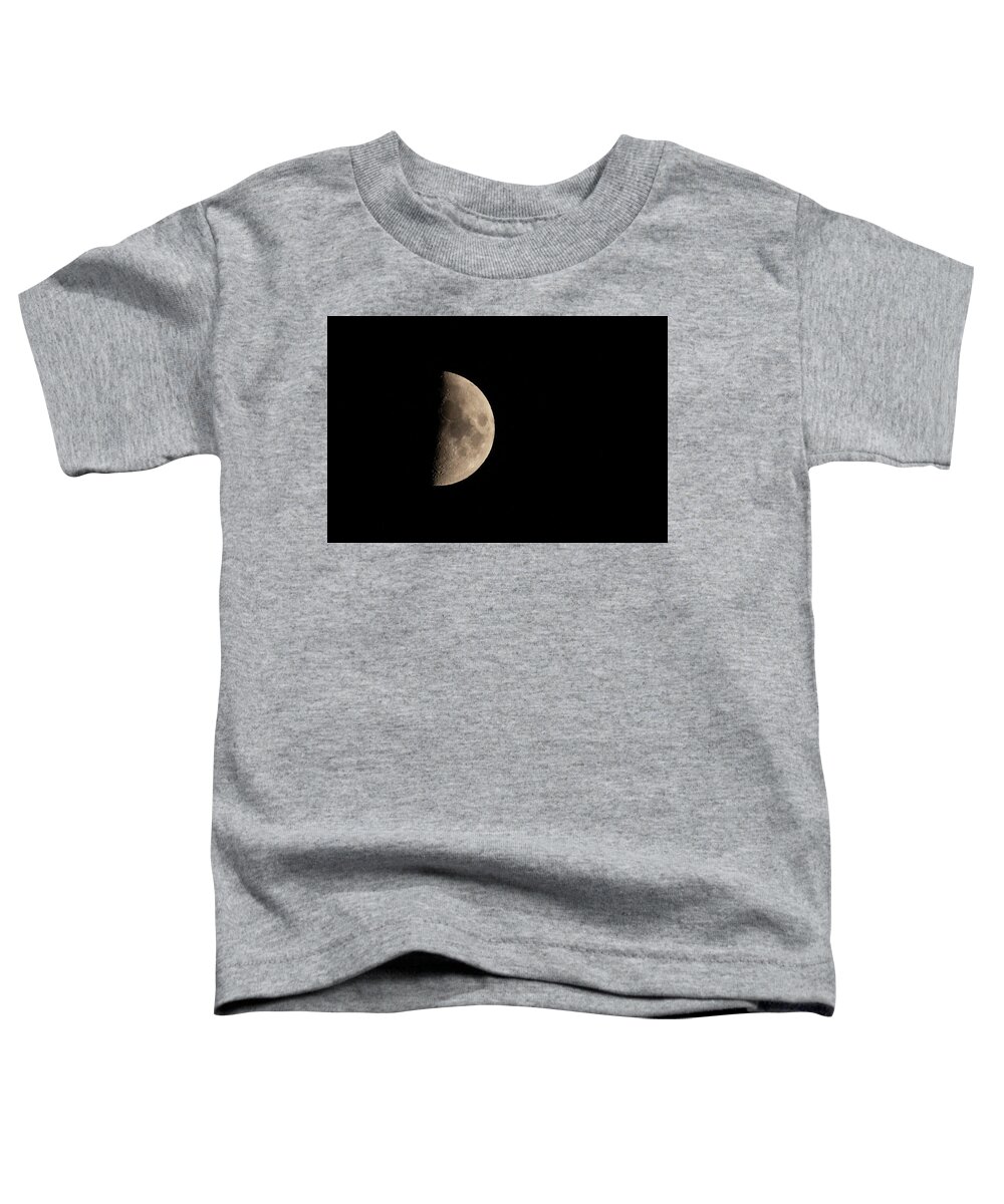 Moon Toddler T-Shirt featuring the photograph Viewing the Moon by Dorothy Cunningham