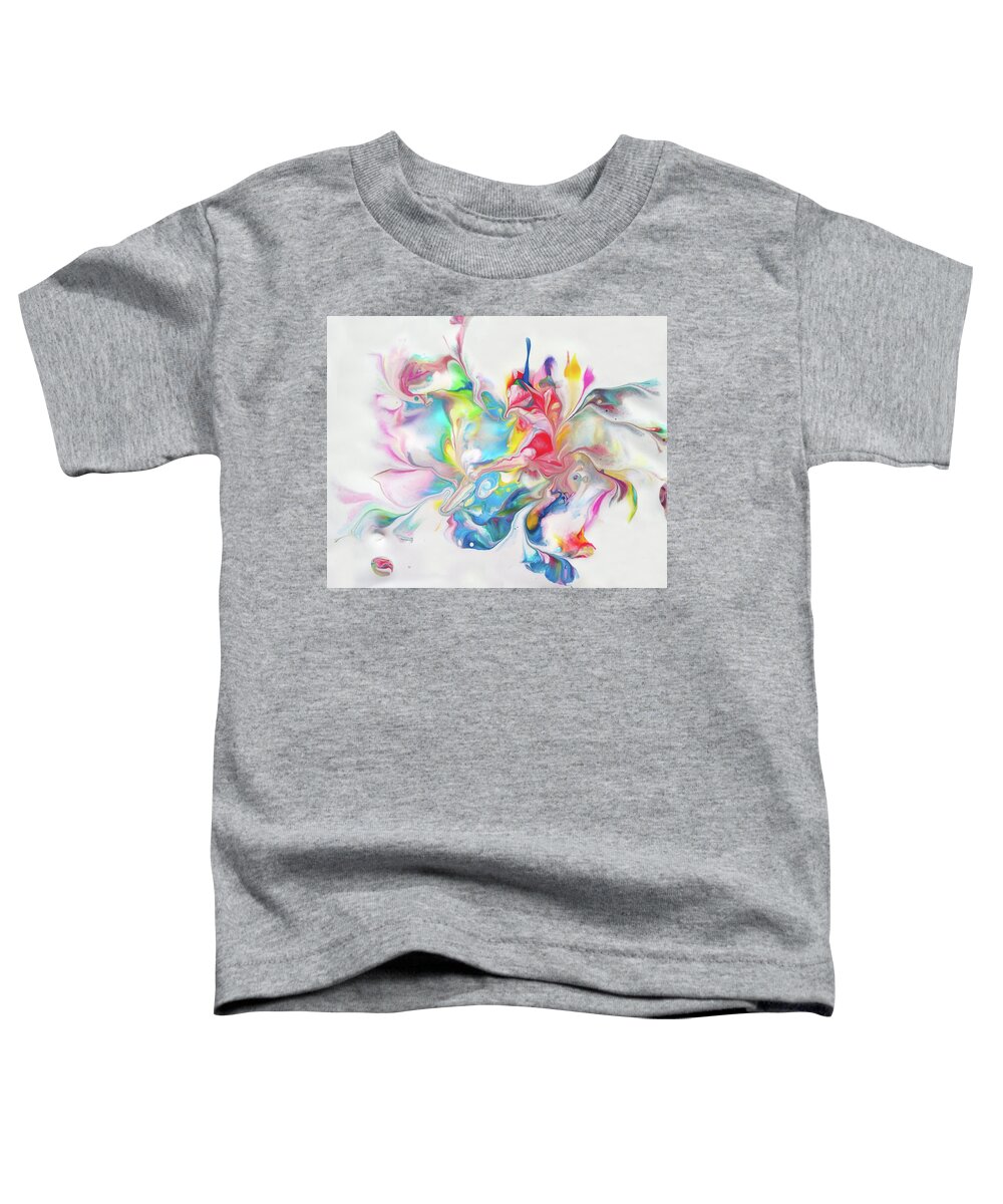Colorful Toddler T-Shirt featuring the painting Vivacity by Deborah Erlandson