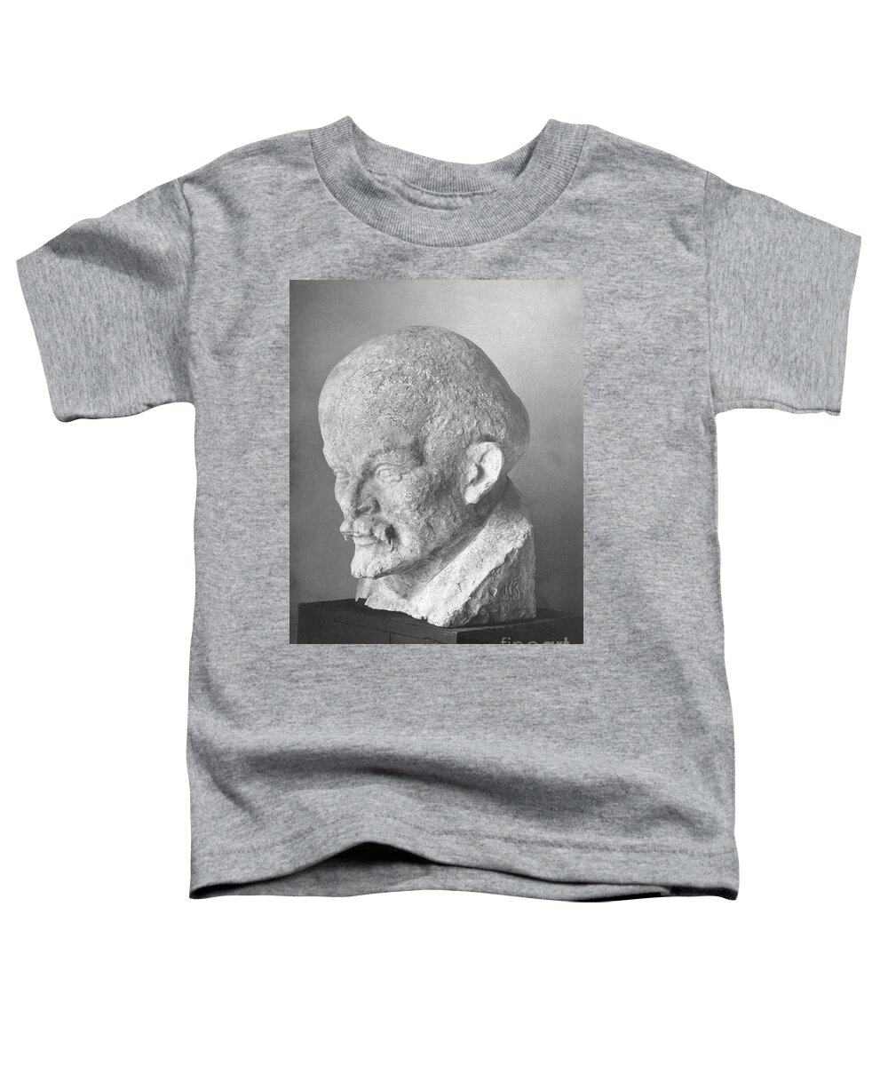 1931 Toddler T-Shirt featuring the sculpture Vladimir Lenin Bust by Hildo Krop