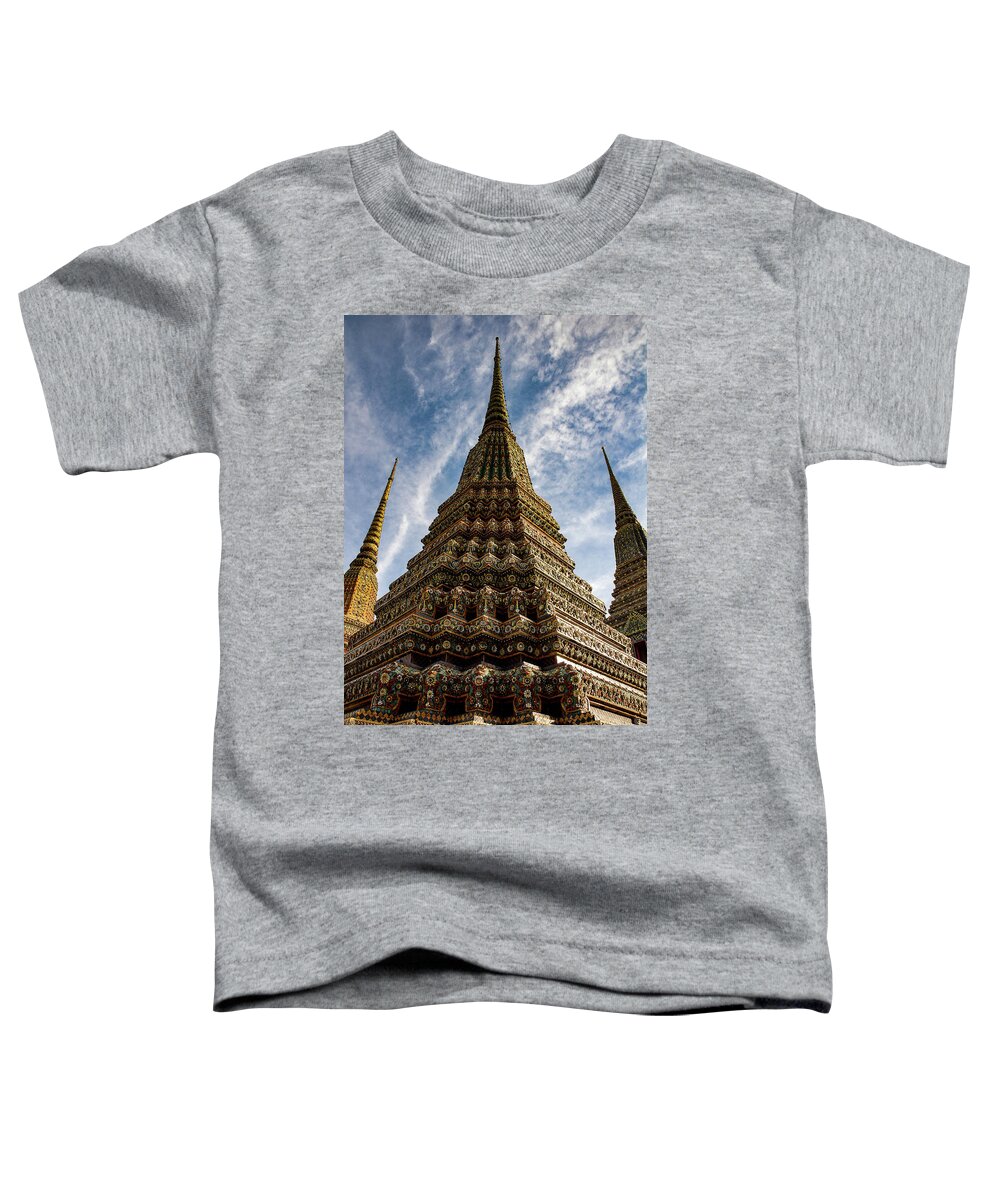 Wat Toddler T-Shirt featuring the photograph Like A Prayer - Wat Pho. Bangkok, Thailand by Earth And Spirit