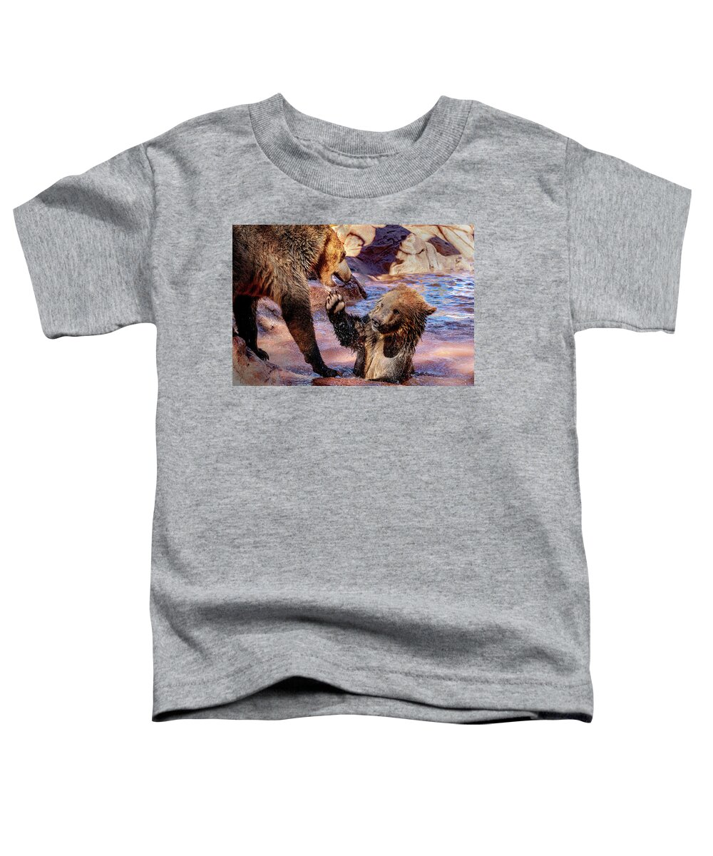Sedona Toddler T-Shirt featuring the photograph Water Battle by Al Judge