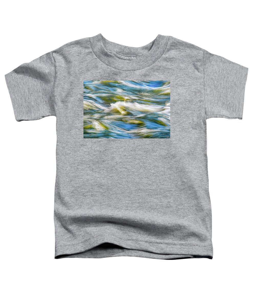 Water Toddler T-Shirt featuring the photograph Waves Abstract by Christina Rollo