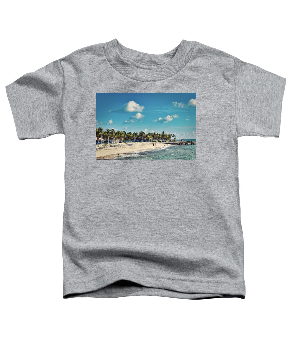 Beach Toddler T-Shirt featuring the photograph Welcome Beachtime by Portia Olaughlin
