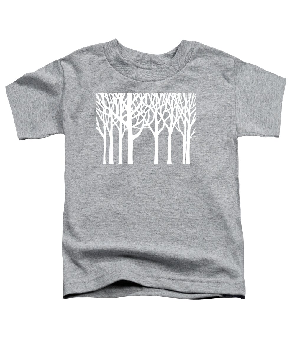 Forest Toddler T-Shirt featuring the painting Whimsical White Forest by Irina Sztukowski