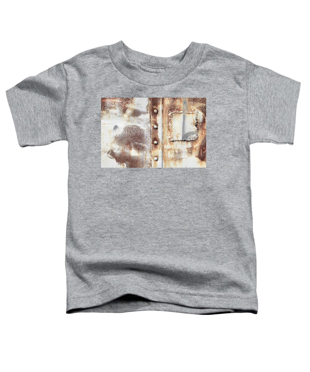 Rust Toddler T-Shirt featuring the photograph White Button Up Shirt by Kreddible Trout