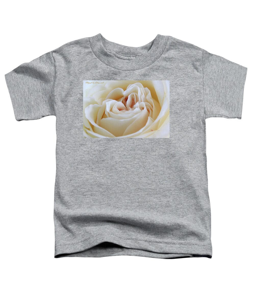 White Rose Toddler T-Shirt featuring the digital art White rose 59 by Kevin Chippindall