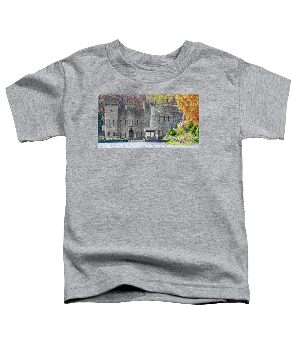 Architecture Toddler T-Shirt featuring the photograph Windows of the Castle by Stewart Helberg
