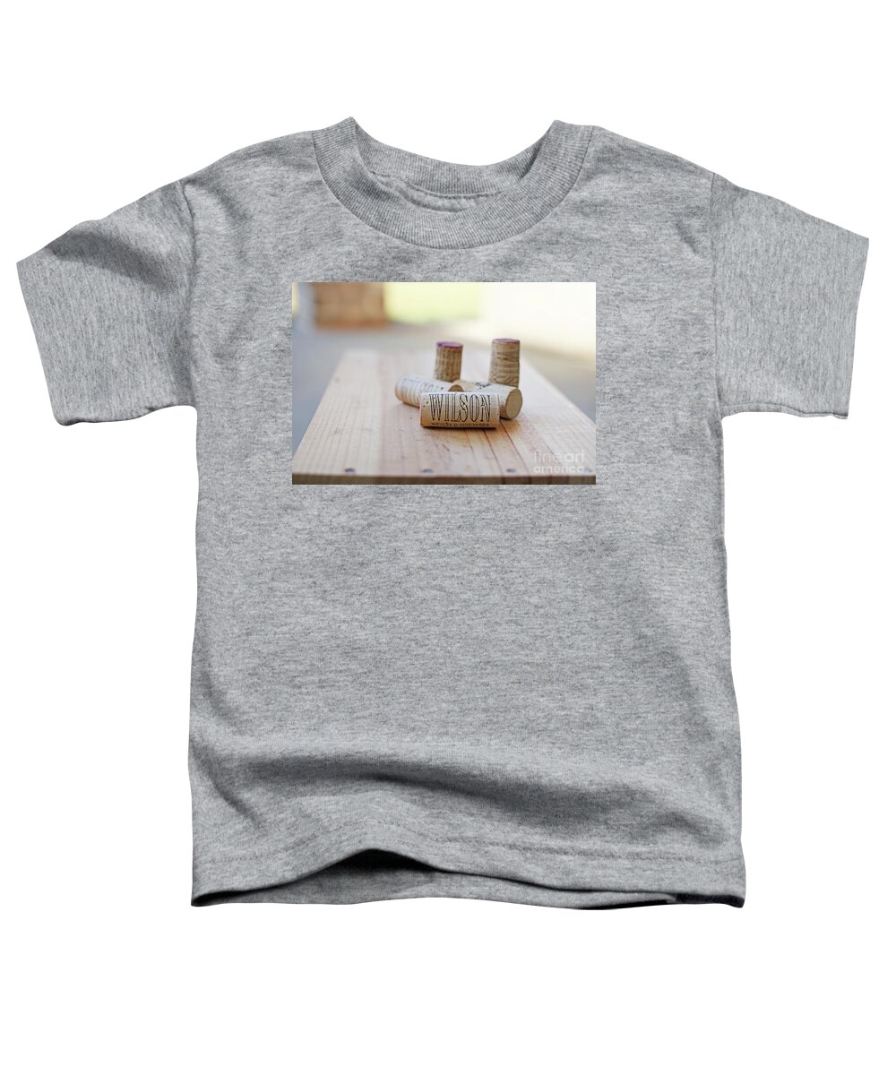Wine Toddler T-Shirt featuring the photograph Wine Corks 4455 by Jack Schultz