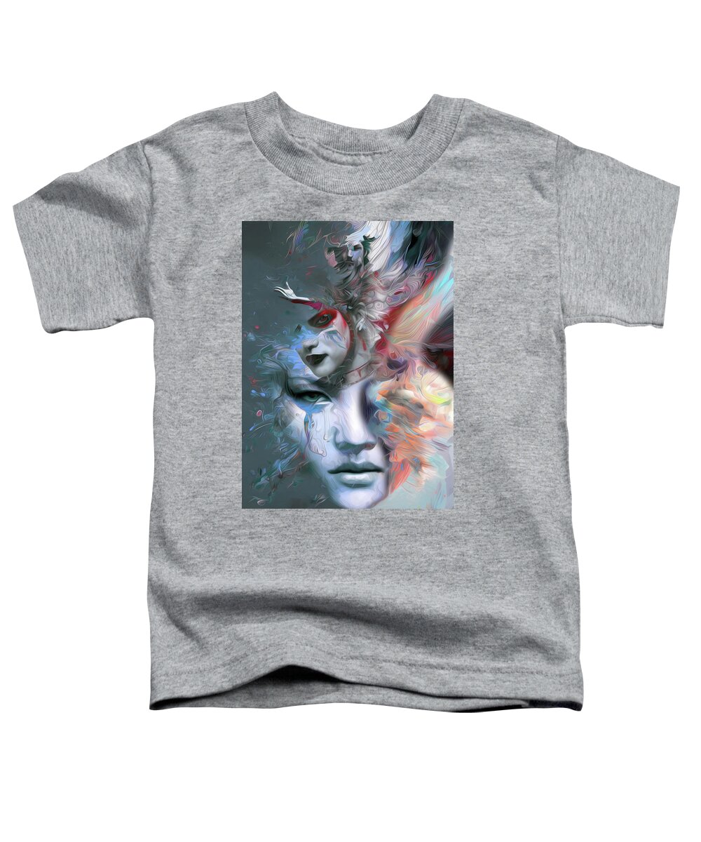 Visionary Toddler T-Shirt featuring the digital art Winter Born by Jeff Malderez