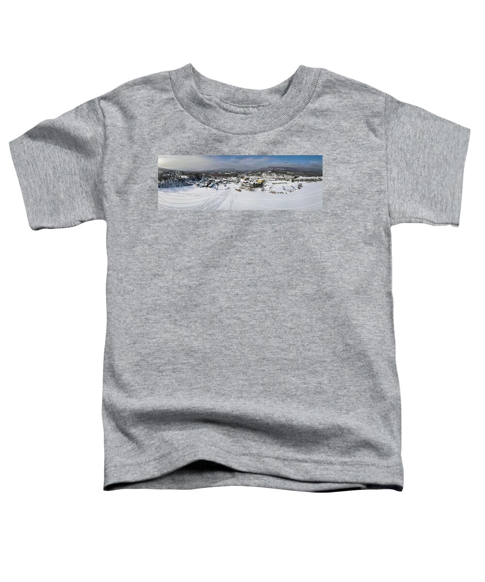 Island Pond Toddler T-Shirt featuring the photograph Winter IIn Island Pond, Vermont by John Rowe