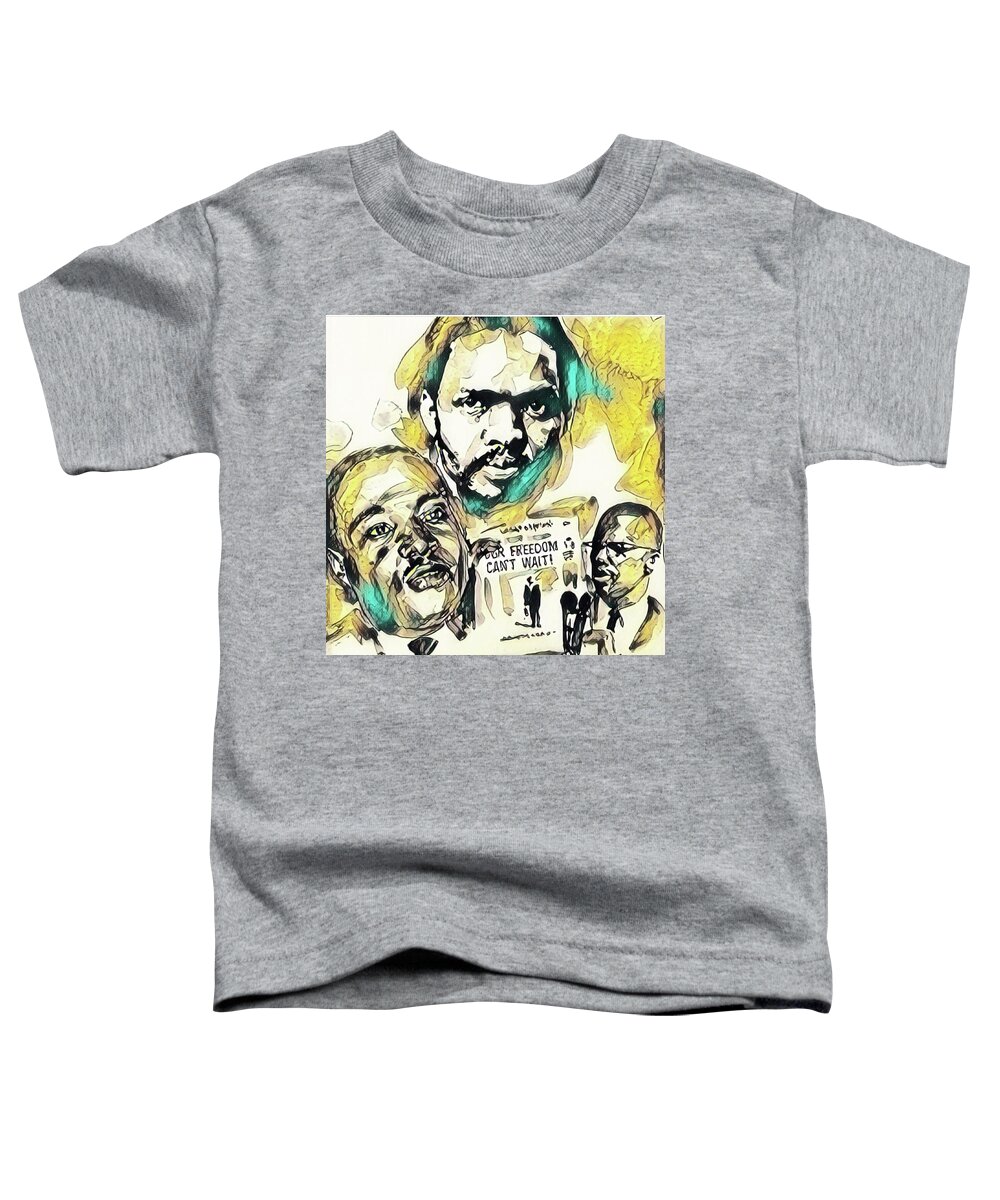  Toddler T-Shirt featuring the painting Wisdom is Principle by Try Cheatham