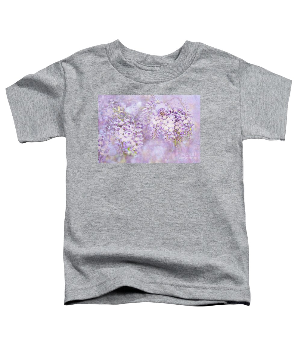 Garden Toddler T-Shirt featuring the photograph Wishing Wisteria by Marilyn Cornwell
