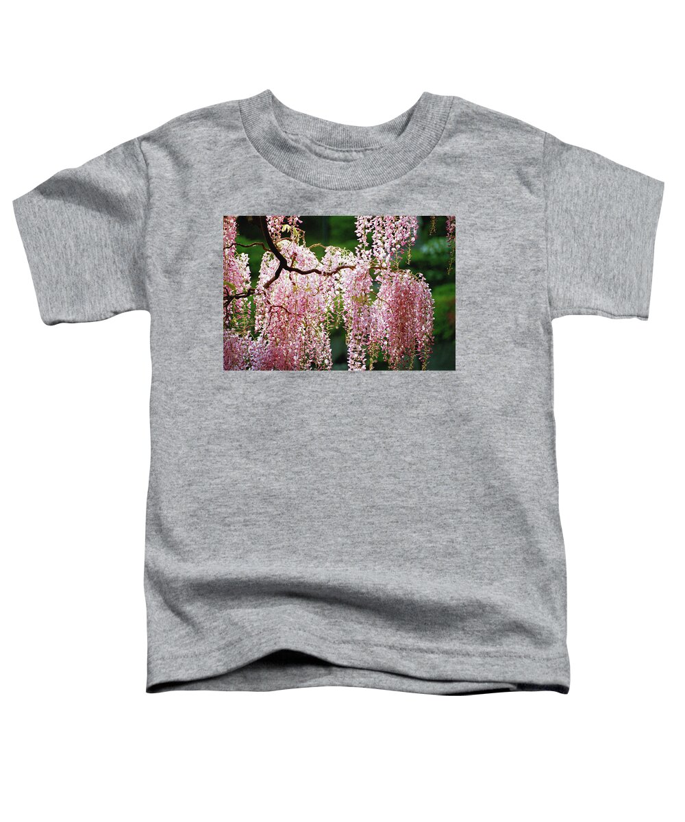Flowers Toddler T-Shirt featuring the photograph Wisteria by Bonnie Colgan