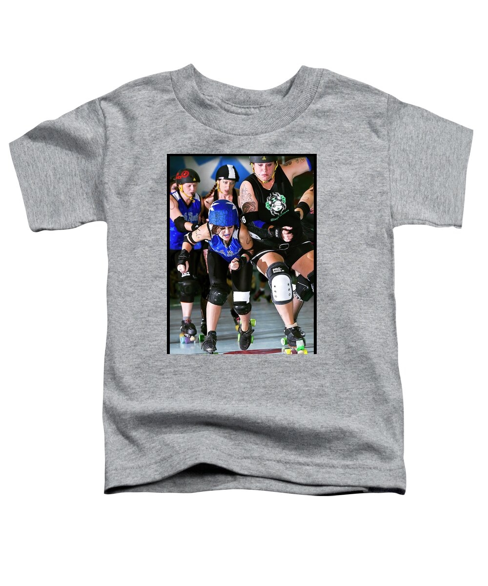 Roller Derby Toddler T-Shirt featuring the photograph Women Who Fly #11 by Christopher W Weeks