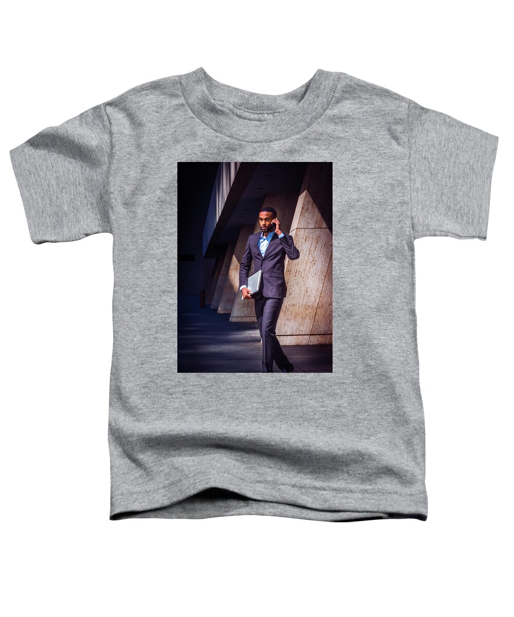 African Toddler T-Shirt featuring the photograph Working by Alexander Image