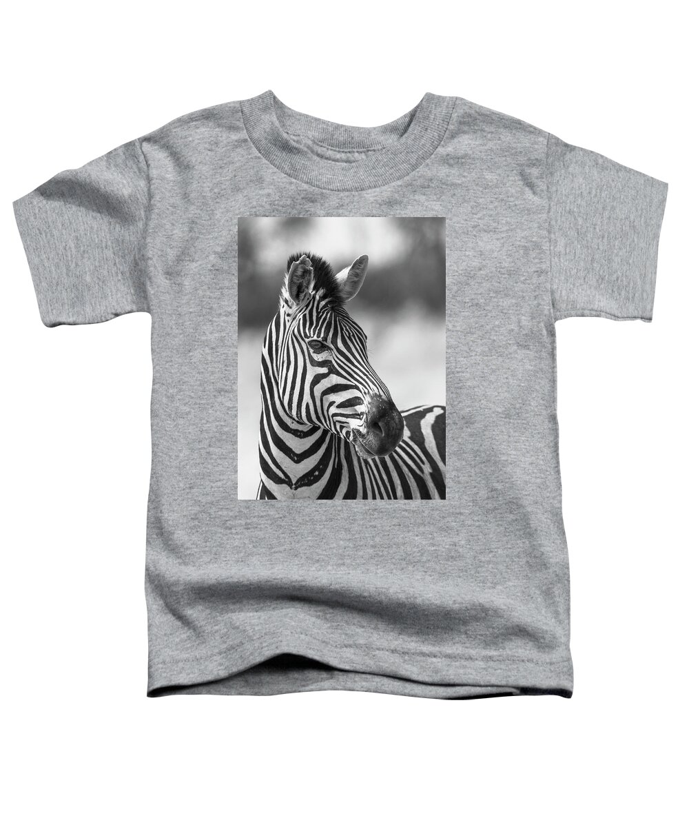 Africa Toddler T-Shirt featuring the photograph Zebra Love by Bill Cubitt