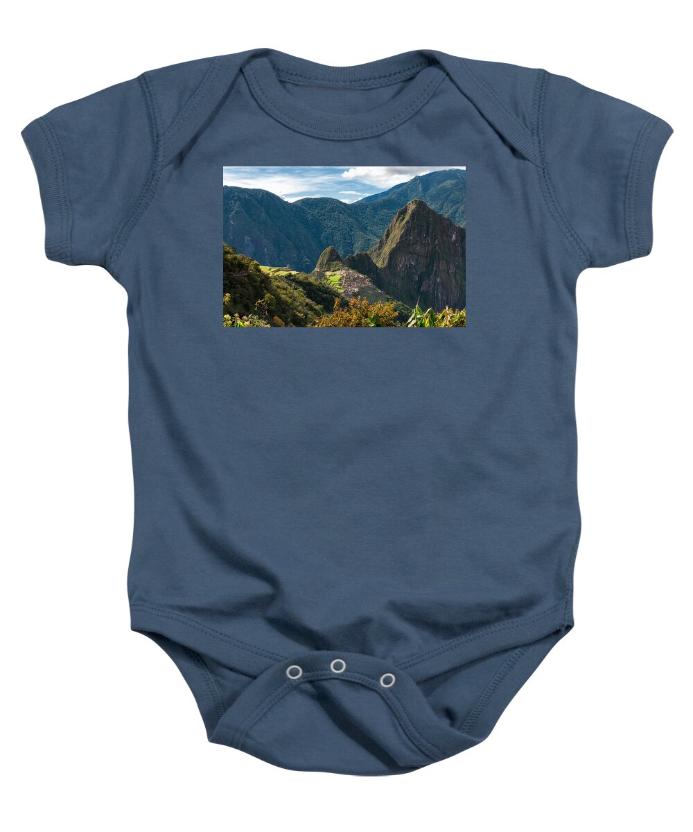 Aguas Calientes Baby Onesie featuring the photograph Machu Picchu #16 by U Schade