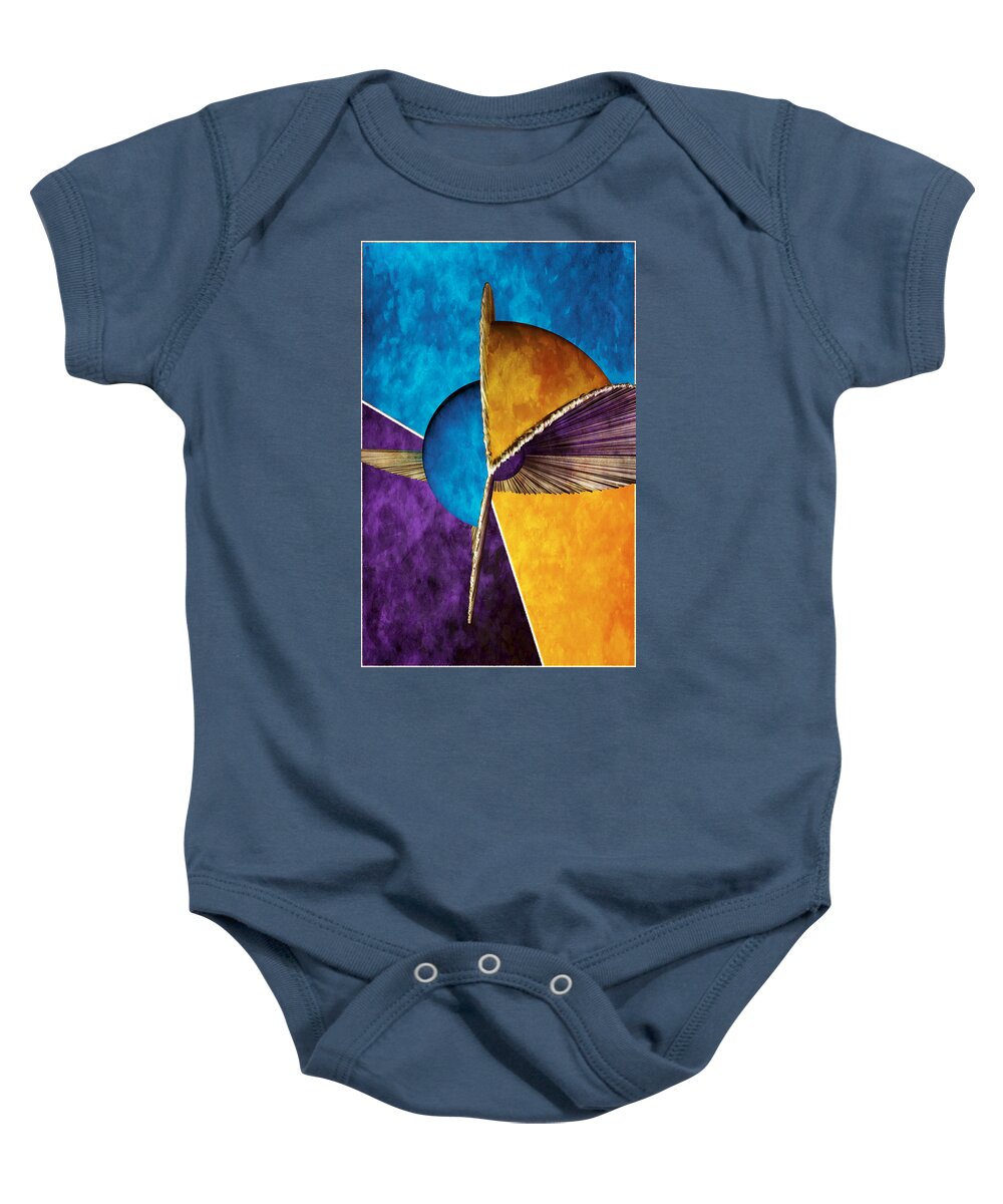 3d Baby Onesie featuring the digital art 3D Abstract 23 by Angelina Tamez