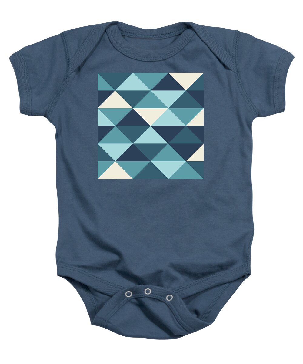 Abstract Baby Onesie featuring the digital art Pixel Art #72 by Mike Taylor