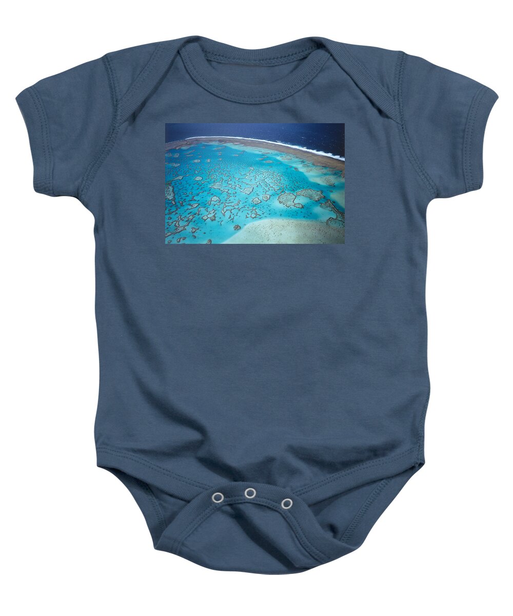 Feb0514 Baby Onesie featuring the photograph Coral Reef Capricornia Cays Np by D. & E. Parer-Cook