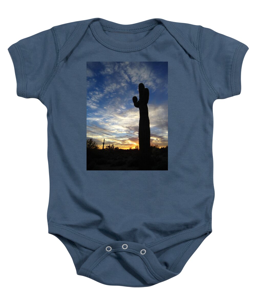 Sunset Baby Onesie featuring the photograph Day's End by Nelson Strong