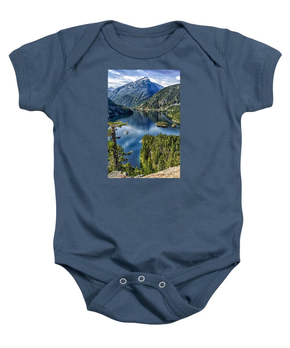 Seattle Baby Onesie featuring the photograph Deception Pass Portrait View by Timothy Hacker