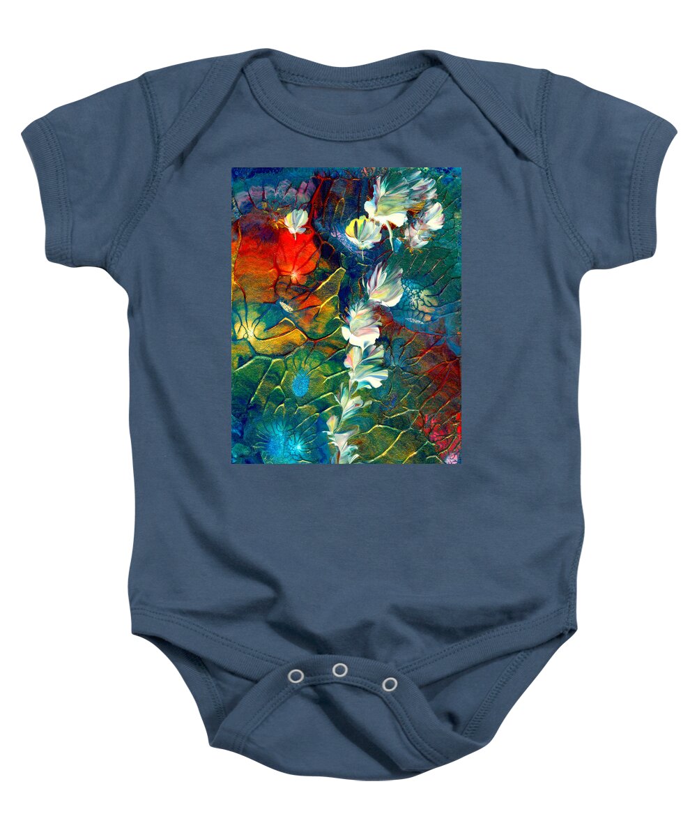 Fairy Baby Onesie featuring the painting Fairy Dust by Nan Bilden