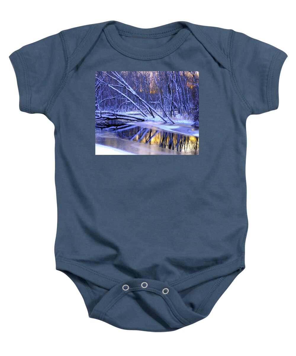 Snow Baby Onesie featuring the photograph Falling by Terri Gostola