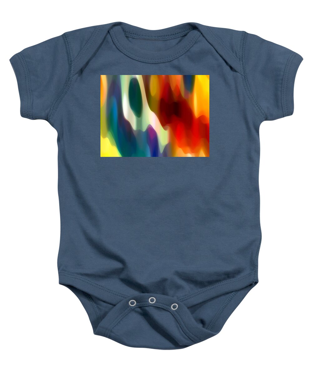 Fury Baby Onesie featuring the painting Fury 2 by Amy Vangsgard