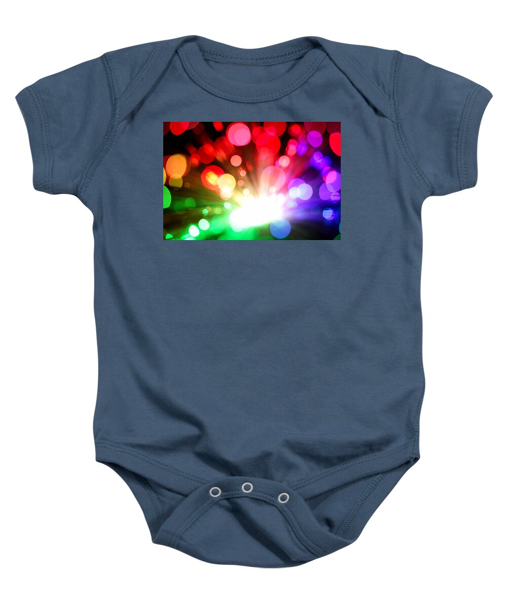 Abstract Baby Onesie featuring the photograph Let There Be More Light by Dazzle Zazz
