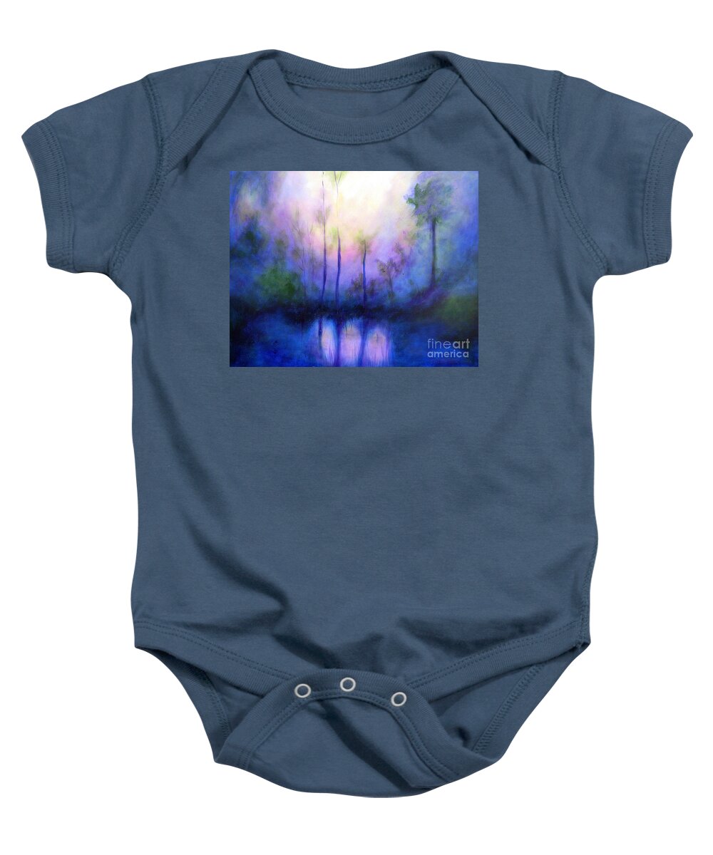 Impressionist Baby Onesie featuring the painting Morning Symphony by Alison Caltrider