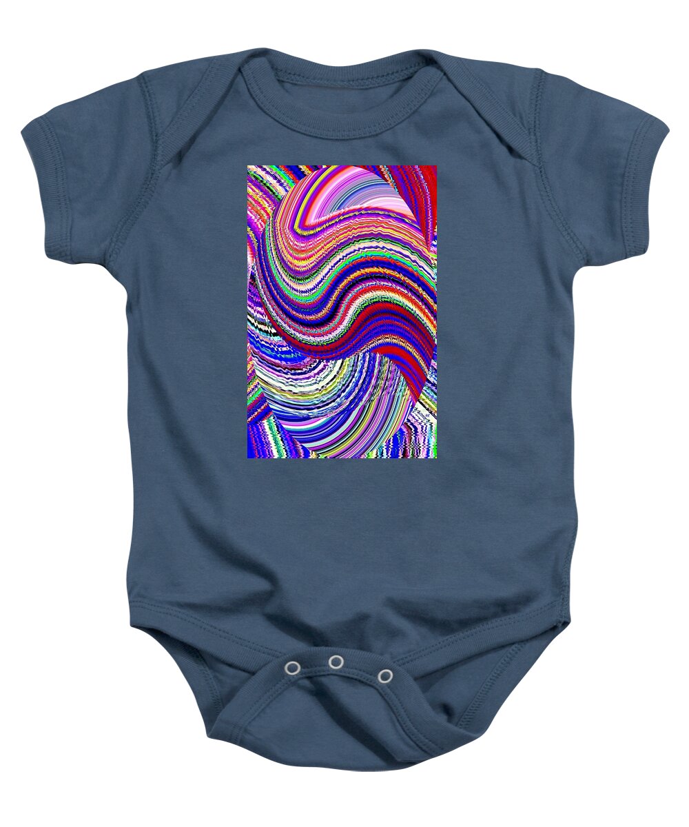 Abstract Baby Onesie featuring the digital art Music To The Eyes by Will Borden