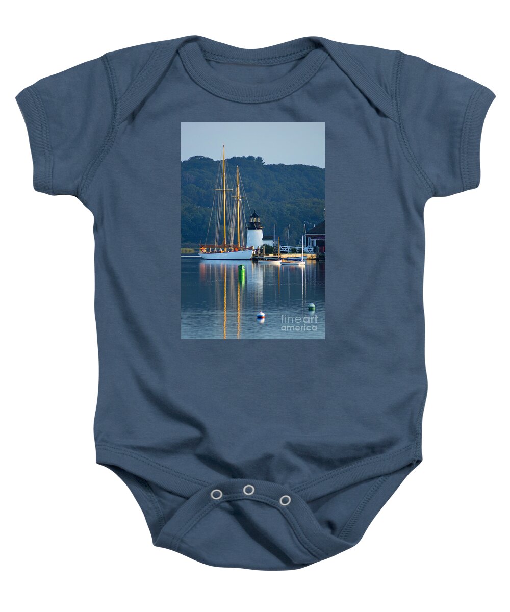 Mystic Baby Onesie featuring the photograph Riverview by Joe Geraci