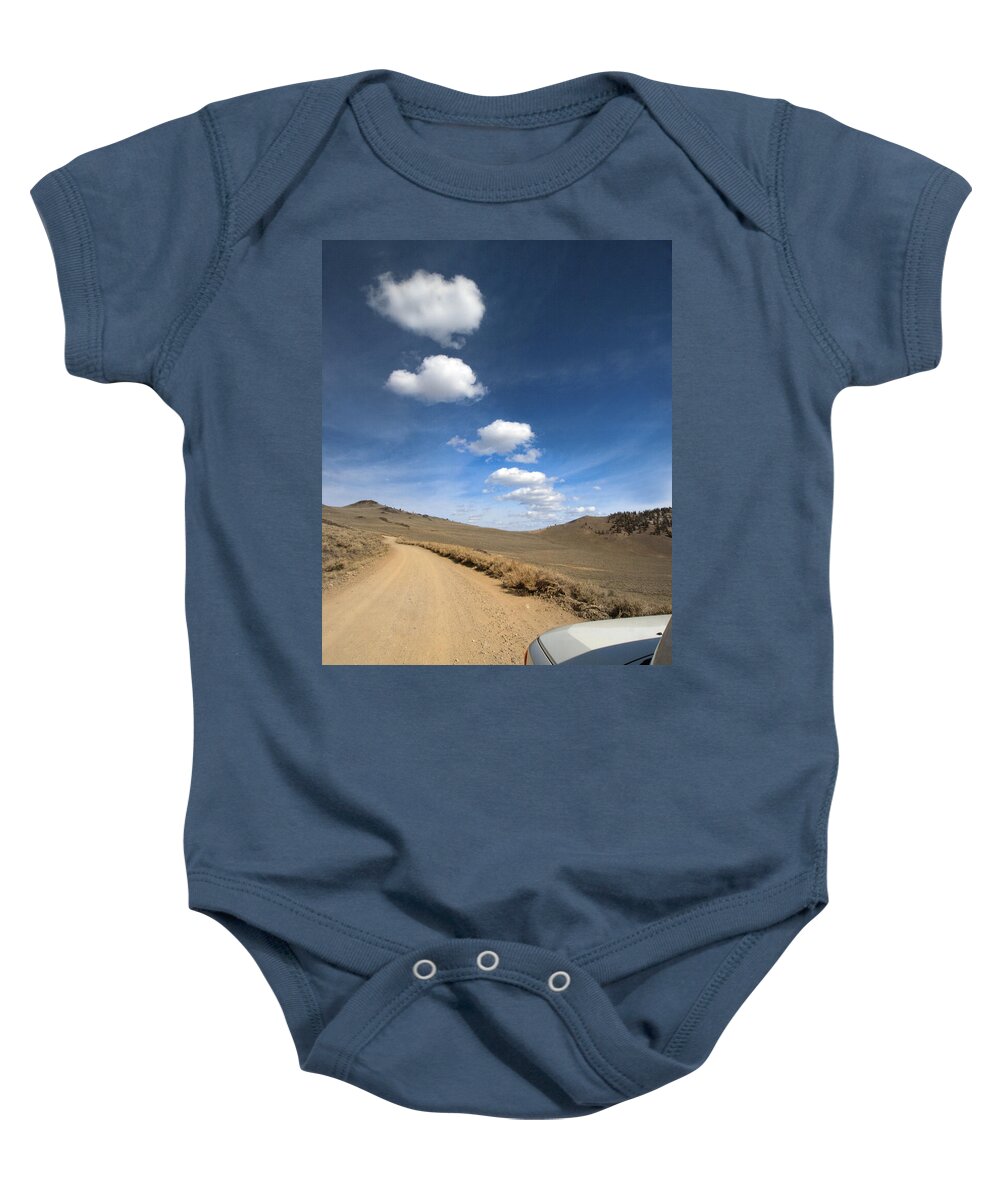 White Mountains Baby Onesie featuring the photograph Signals ... Along the Bristlecone Pine Highway, White Mountains, California. by Joe Schofield