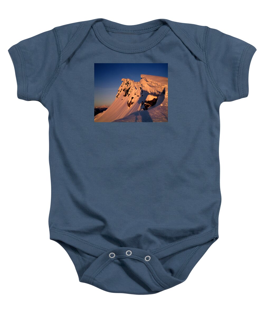 Summit Baby Onesie featuring the photograph 2M4414-Summit of Mt. Pilchuck by Ed Cooper Photography