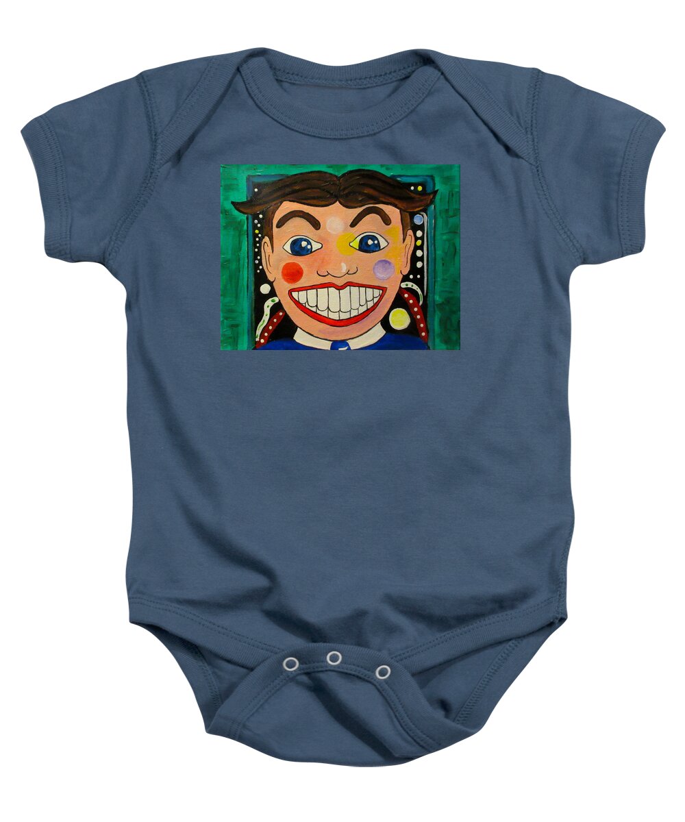 Tillie Baby Onesie featuring the painting The Boy Of Wonder by Patricia Arroyo