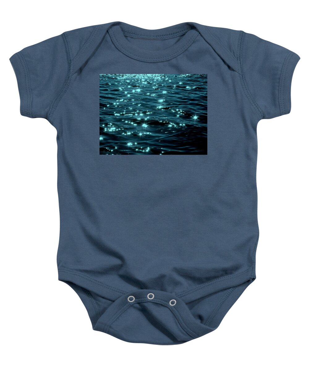 Water Baby Onesie featuring the photograph Twilight on the Waters by Deborah Crew-Johnson
