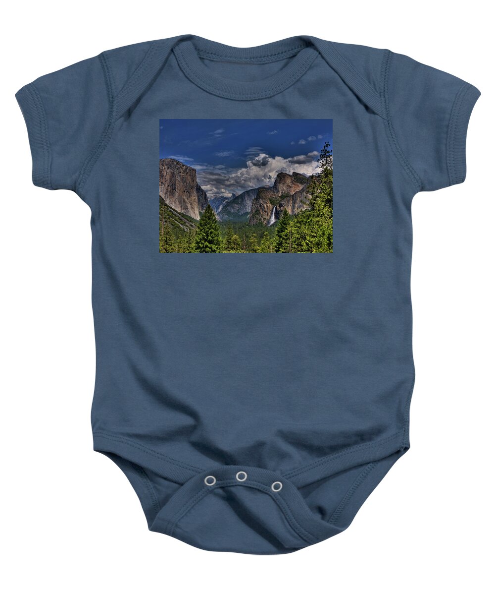 Tunnel View Baby Onesie featuring the photograph Tunnel View by Beth Sargent