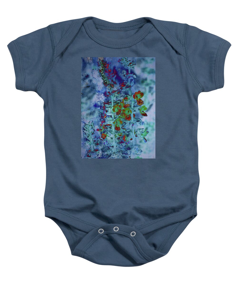 Texture Baby Onesie featuring the photograph Texture Flowers #27 by Prince Andre Faubert