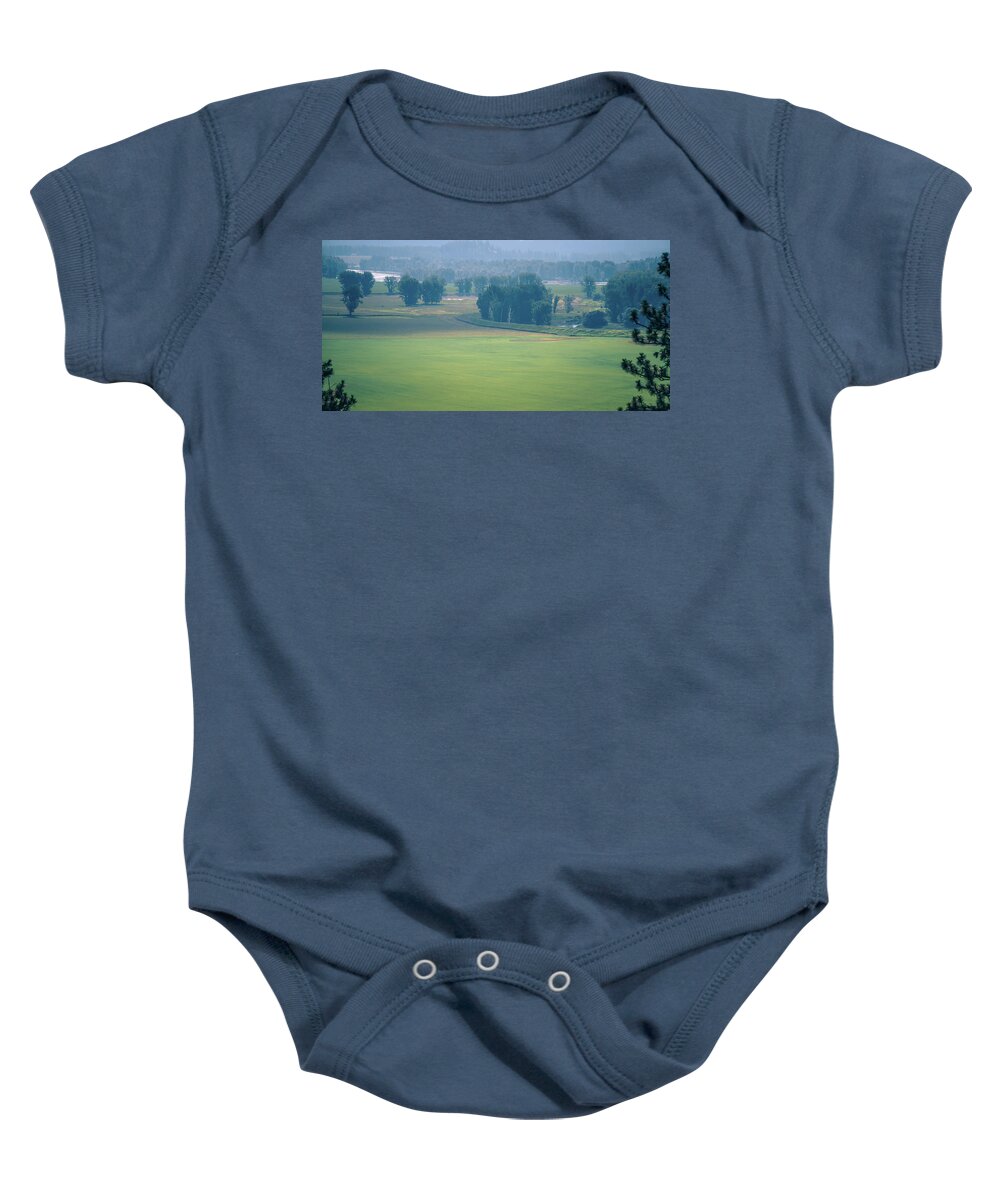 Landscape Baby Onesie featuring the photograph Vast Scenic Montana State Landscapes And Nature #3 by Alex Grichenko