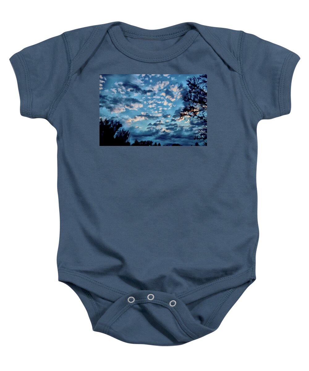 Ithaca Baby Onesie featuring the photograph After the Sunset by Monroe Payne
