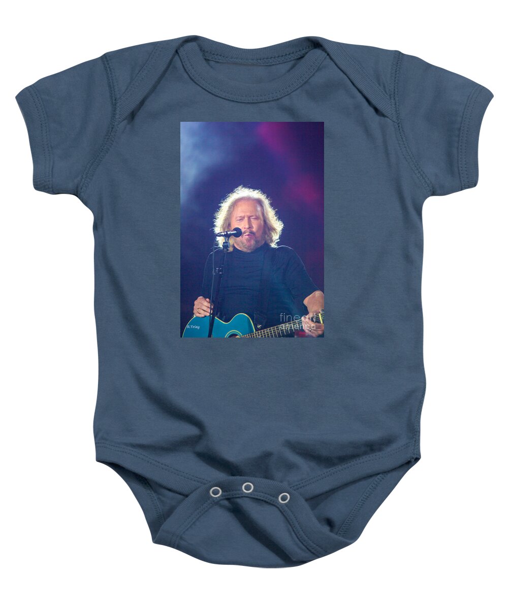 Barry Gibb Baby Onesie featuring the photograph Barry Gibb by Rene Triay FineArt Photos