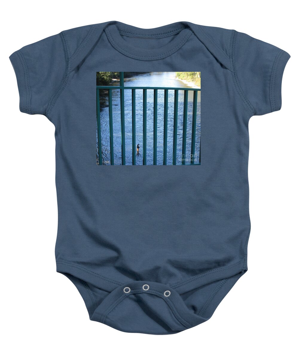 Rogue Baby Onesie featuring the photograph Beyond Bars on the Rogue by Marie Neder