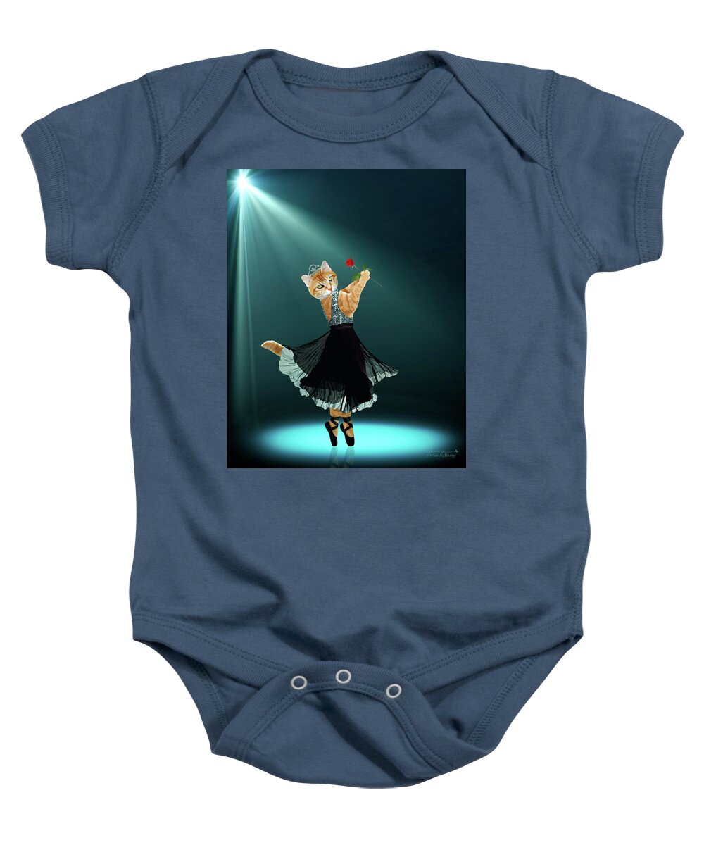 Comic Art Baby Onesie featuring the digital art Caterina by Torie Tiffany