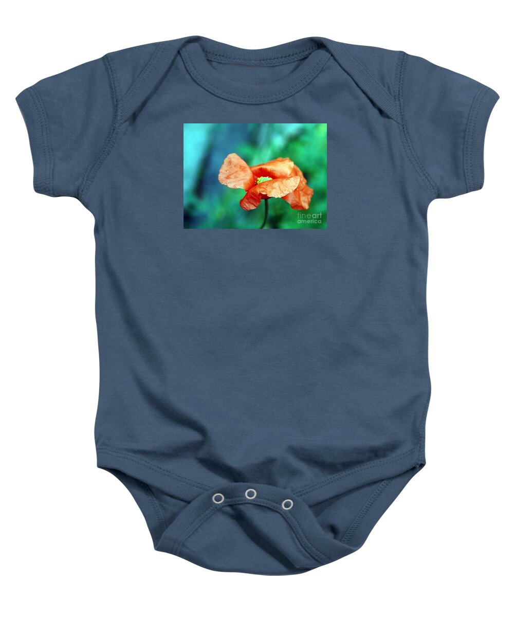 Poppy Baby Onesie featuring the photograph Face of love by Vix Edwards