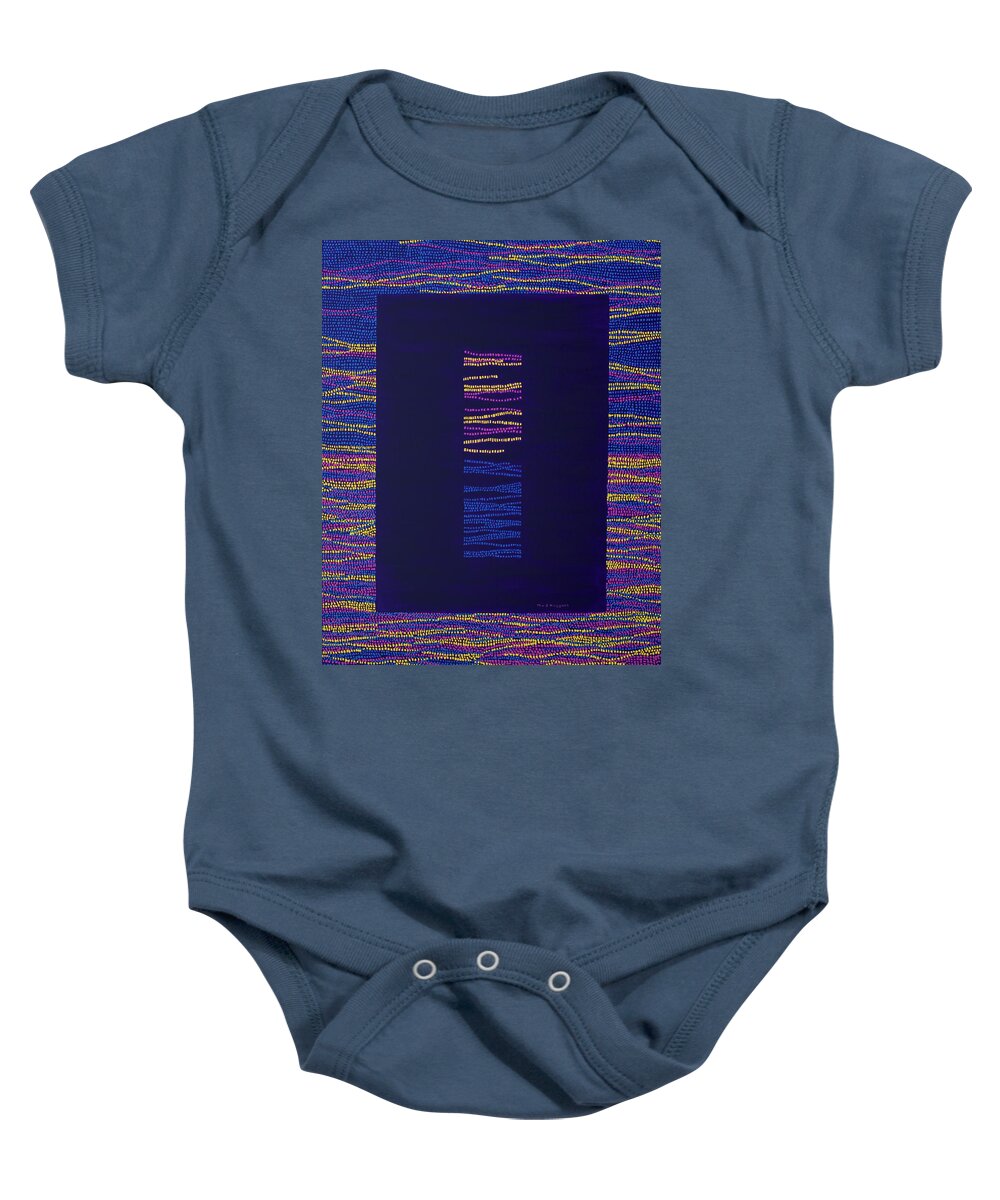 Gates Of Nature Baby Onesie featuring the painting Gates of Nature 9 by Kyung Hee Hogg