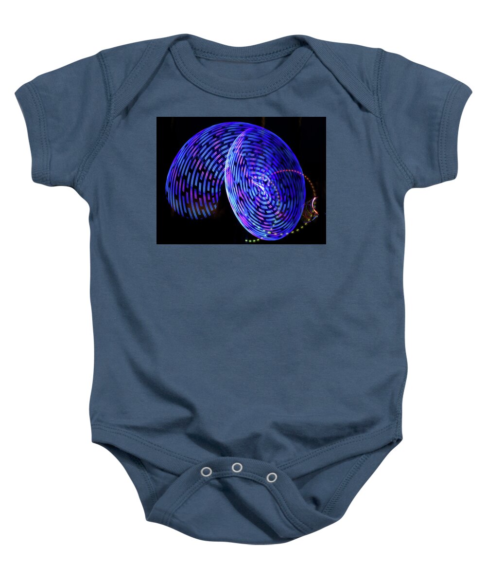 Abstract Baby Onesie featuring the photograph Glow 21 by Helaine Cummins